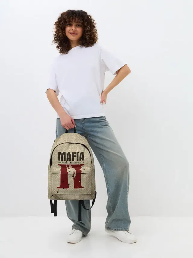 Джинсовый рюкзак с принтом «Burlap — Mafia 2»