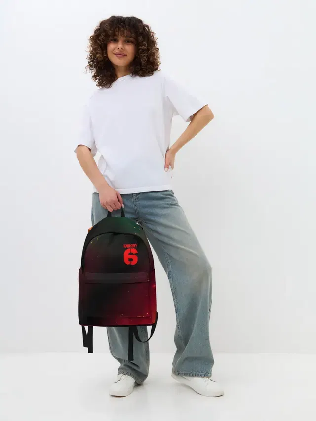 Джинсовый рюкзак с принтом «ФАР Край 6 — FAR CRY 6»