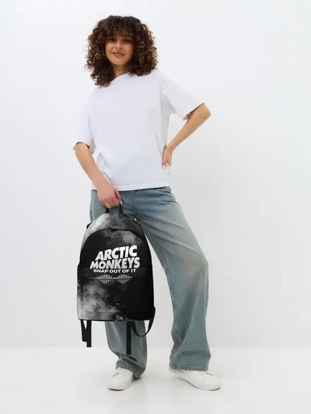 Джинсовый рюкзак с принтом «Arctic Monkeys»