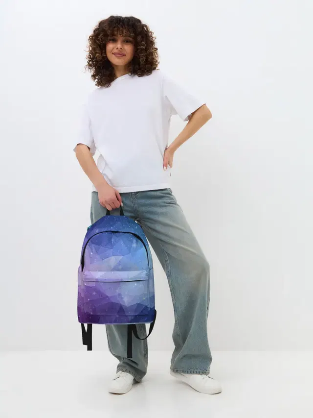 Джинсовый рюкзак с принтом «Tie-Dye — ПОЛИСКЕЙП»