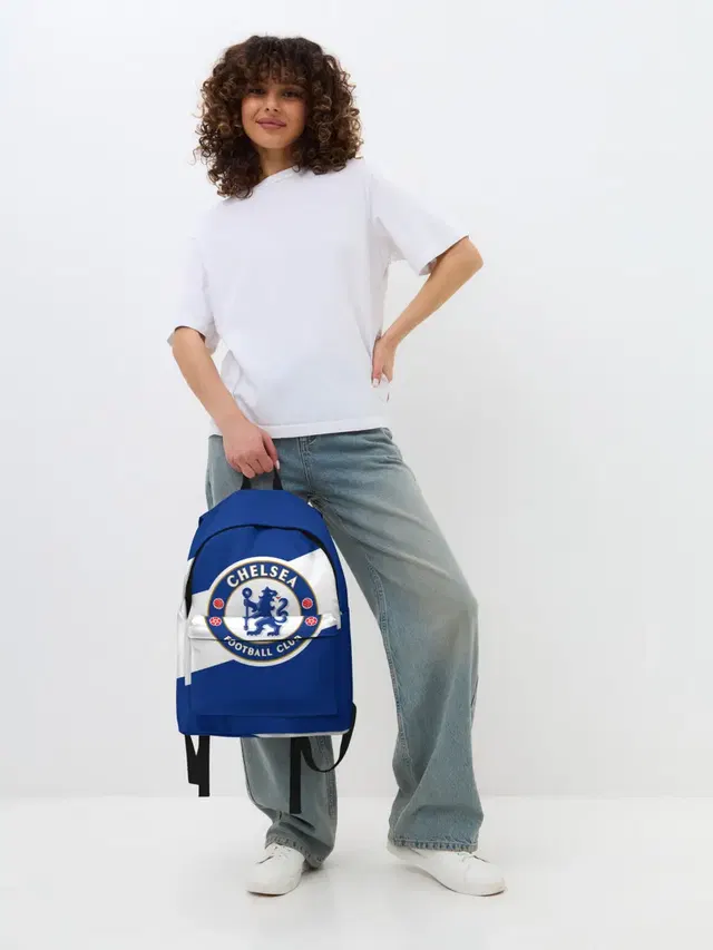 Джинсовый рюкзак с принтом «Lion — Chelsea SPORT»