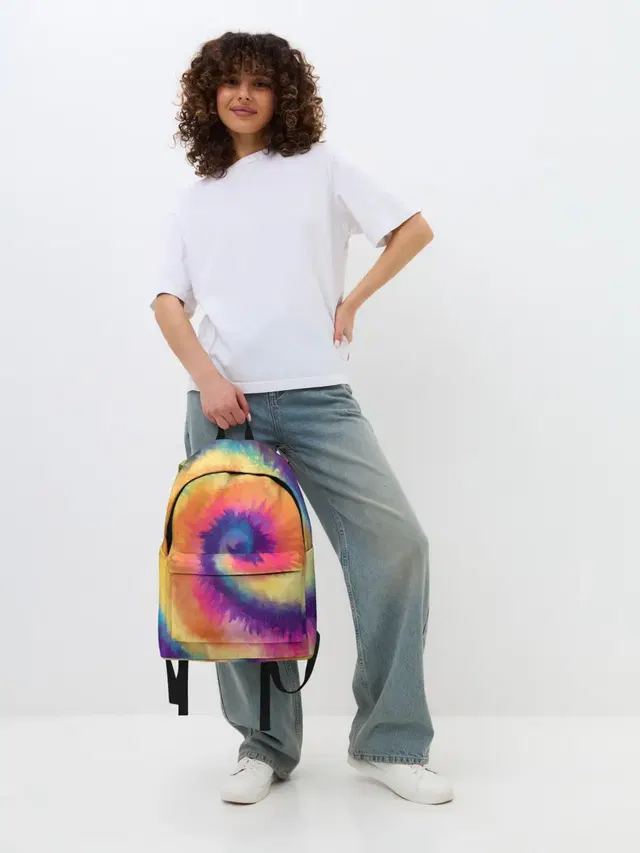 Джинсовый рюкзак с принтом «Tie-Dye — TIE-DYE MULTICOLOR»