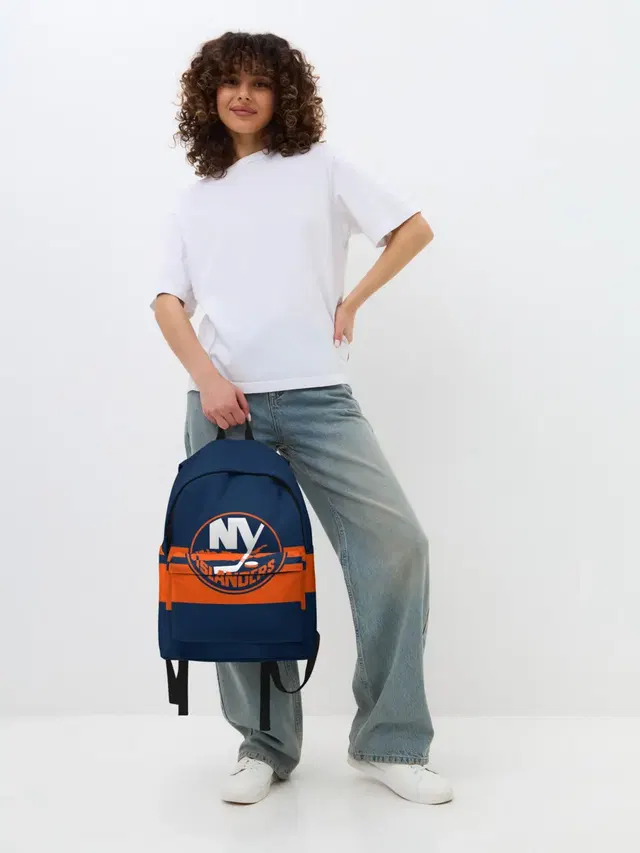 Джинсовый рюкзак с принтом «НХЛ — NY ISLANDERS NHL»