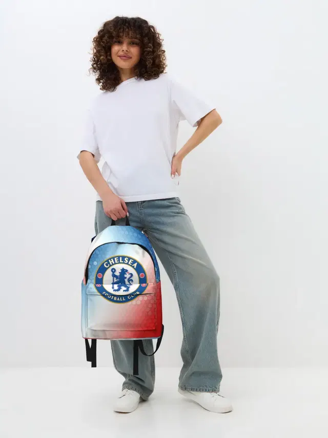 Джинсовый рюкзак с принтом «Челси — CHELSEA F.C.»