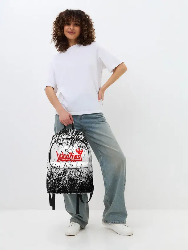 Джинсовый рюкзак с принтом «Grunge texture»