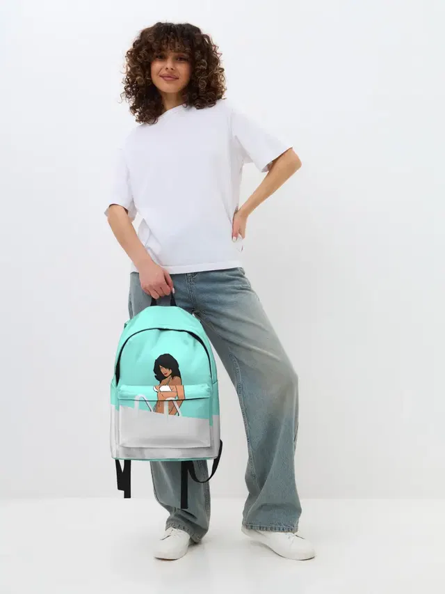 Джинсовый рюкзак с принтом «GTA — Кэнди Сакс»