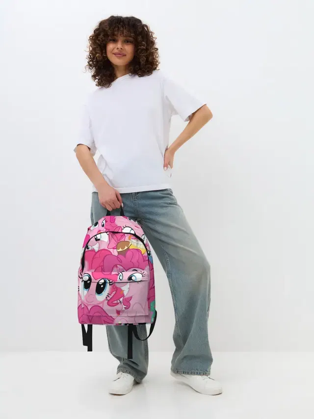 Джинсовый рюкзак с принтом «My Little Pony — Pinkie Pie pattern»