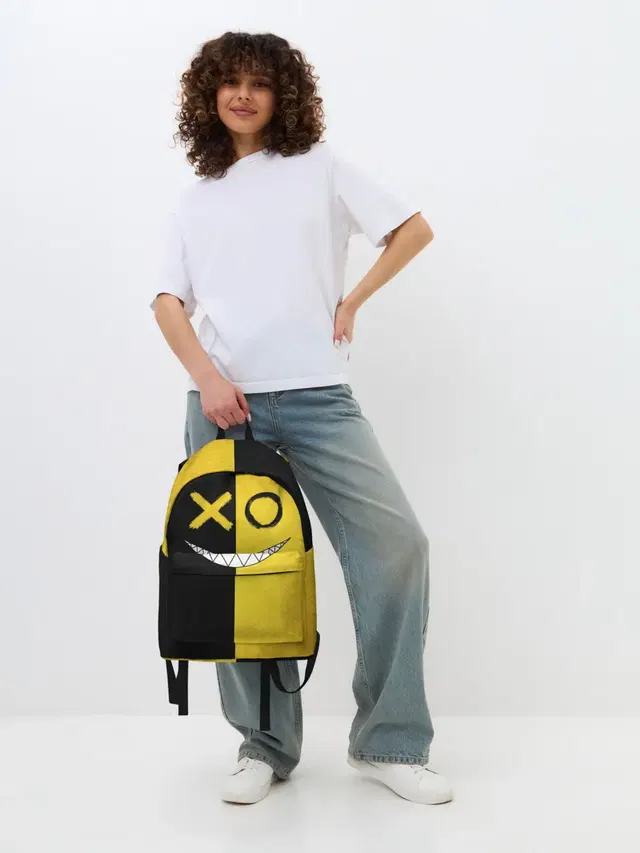 Yellow and black smile