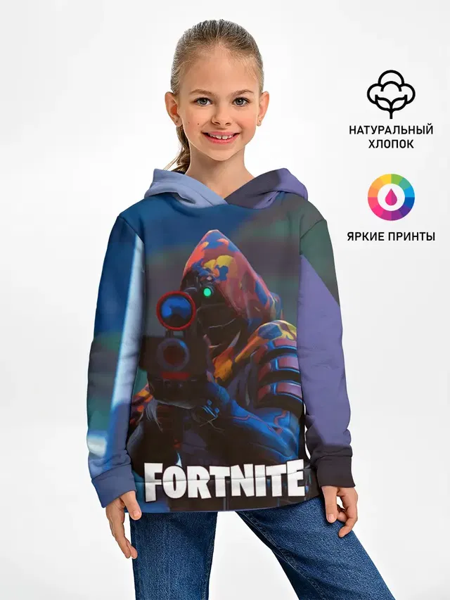 Детское худи с принтом «Hooded character»