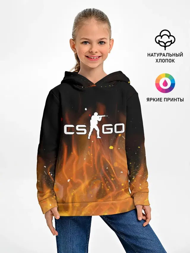 Детское худи с принтом «Blaze»