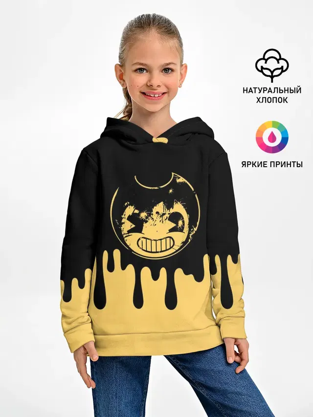 Детское худи с принтом «Ink Drip»