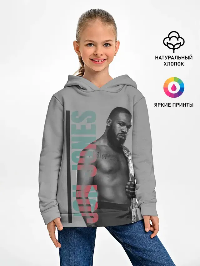 Детское худи с принтом «MMA — Jon Jones»