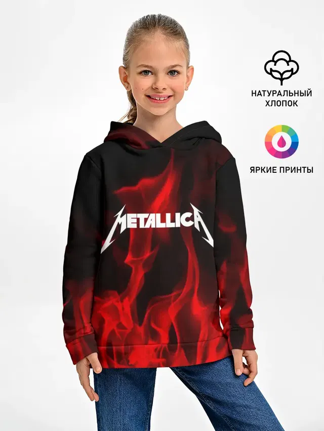 Детское худи с принтом «Metallica»