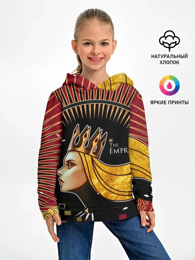 Детское худи с принтом «AK47 The Empress Императрица»