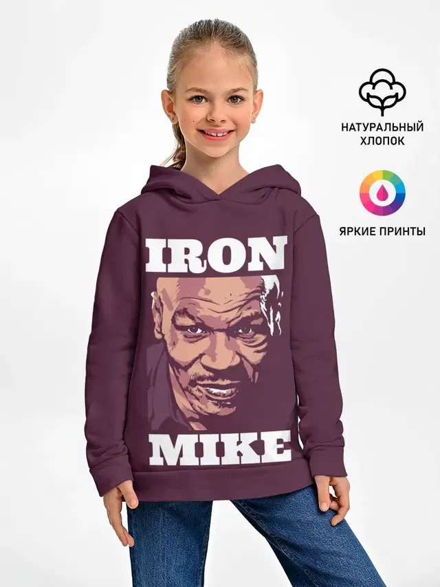Детское худи с принтом «Бокс — Mike Tyson»
