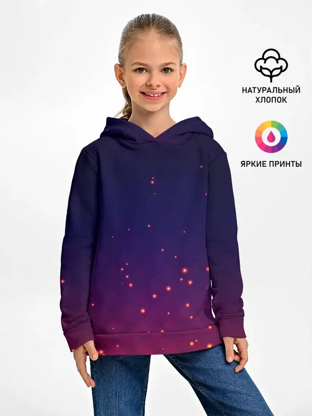 Детское худи с принтом «Gradient background»