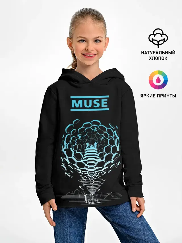 Детское худи с принтом «Muse band»