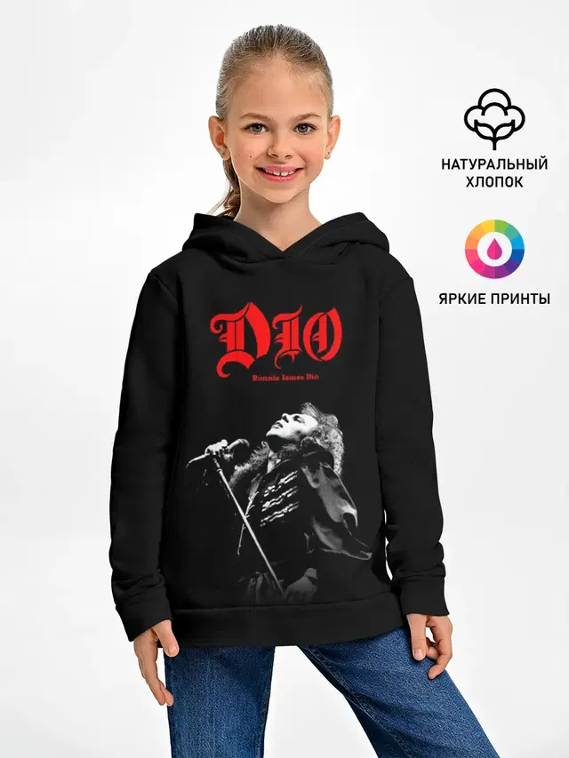 Детское худи с принтом «Разный рок — Dio #6»