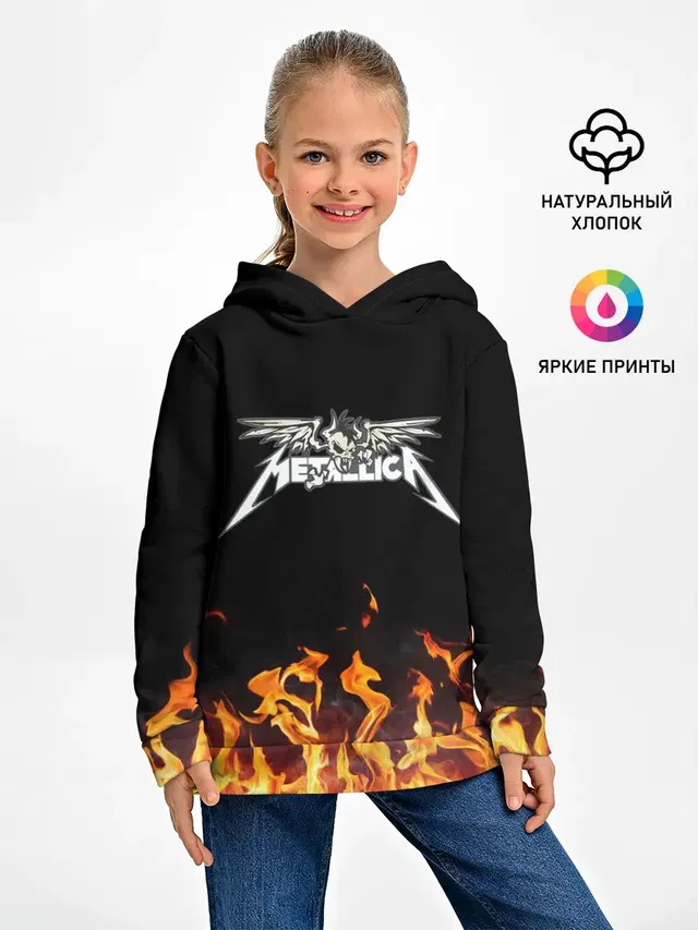 Детское худи с принтом «Metallica»