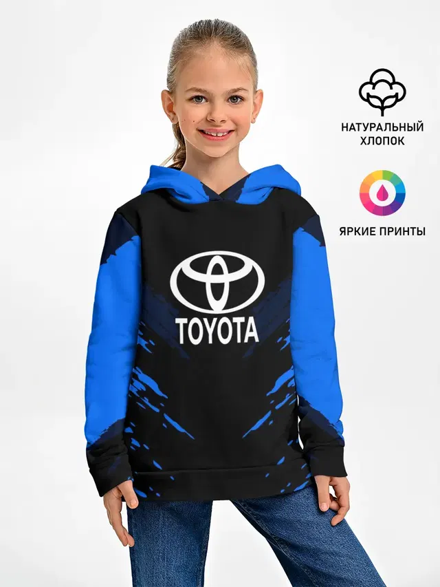 Детское худи с принтом «Тойота — TOYOTA SPORT COLLECTION»