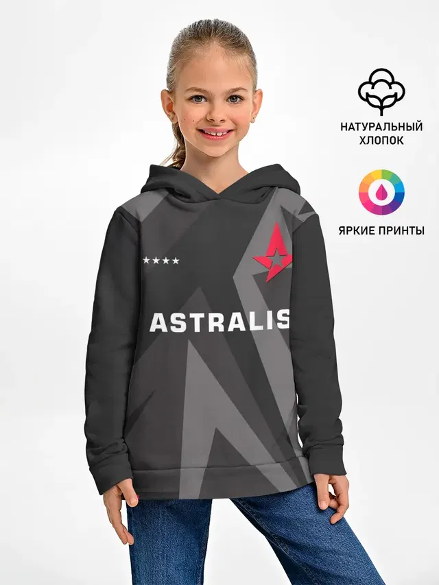 Детское худи с принтом «Counter-Strike — Astralis - Jersey Pro»
