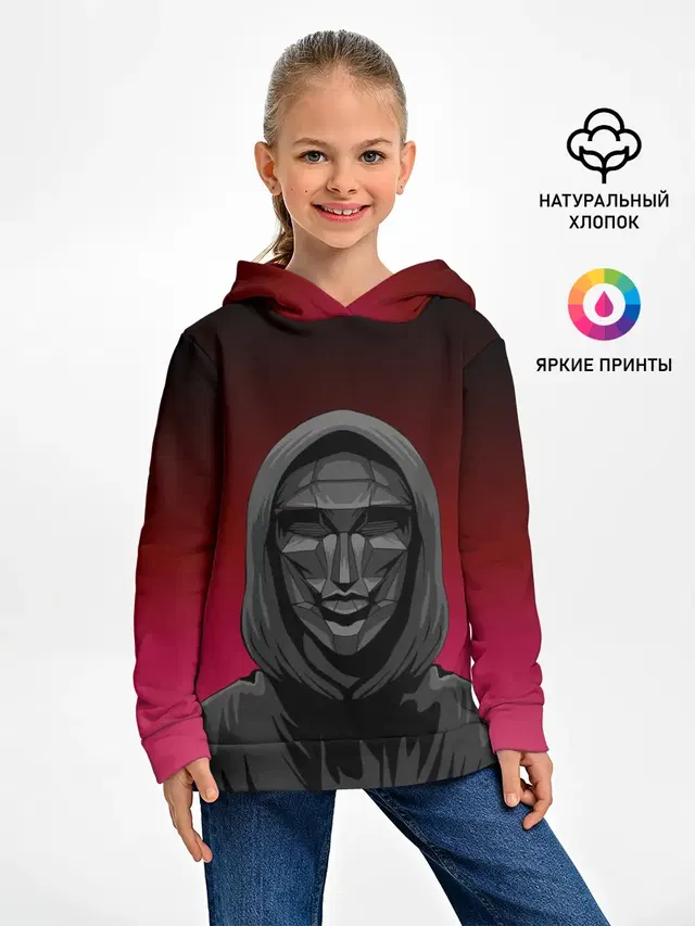 Распорядитель игры на черно розовом фоне