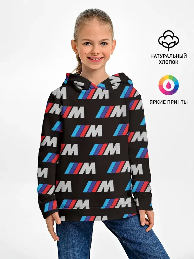 Детское худи с принтом «BMW — BMW M»