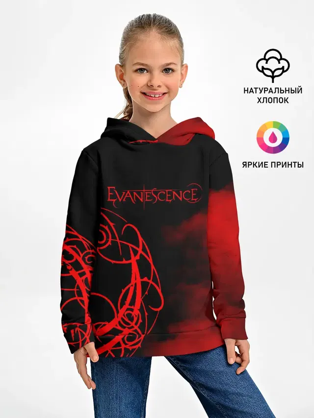 Детское худи с принтом «Evanescence»