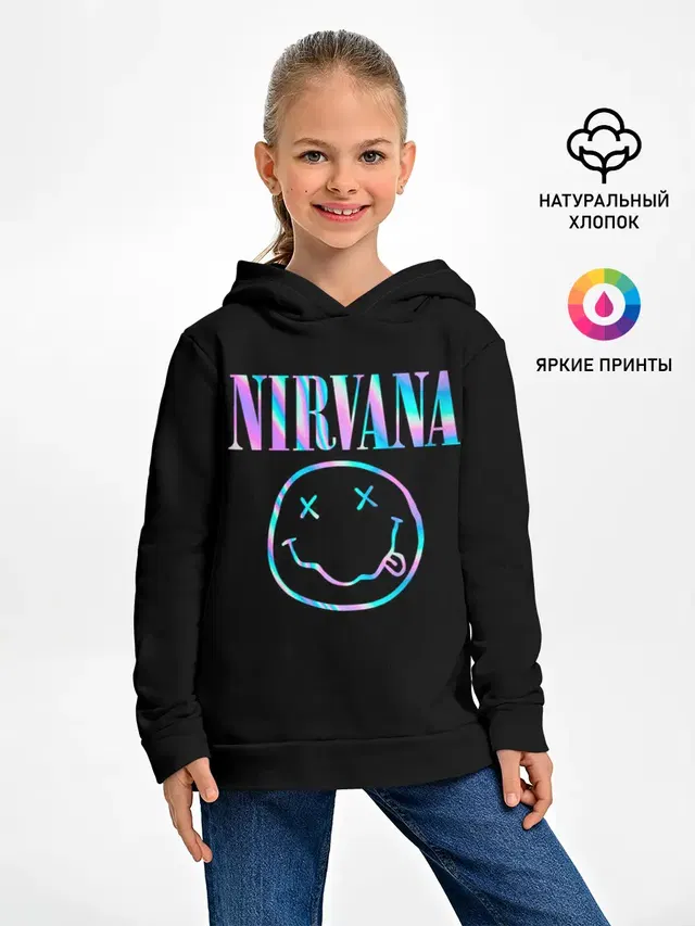 Детское худи с принтом «Happy face»