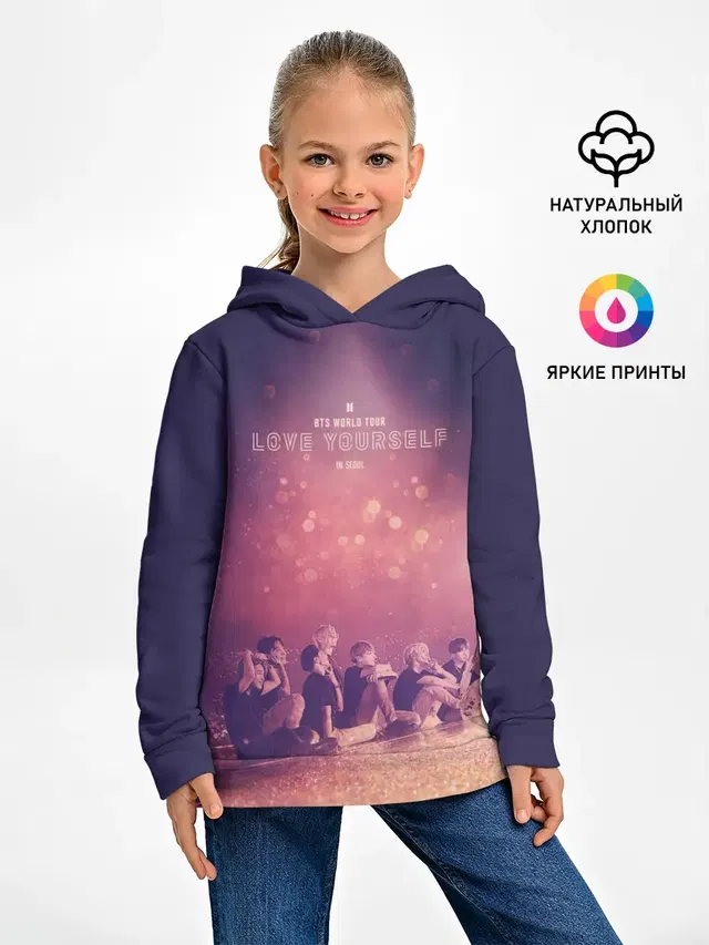 Детское худи с принтом «BTS»