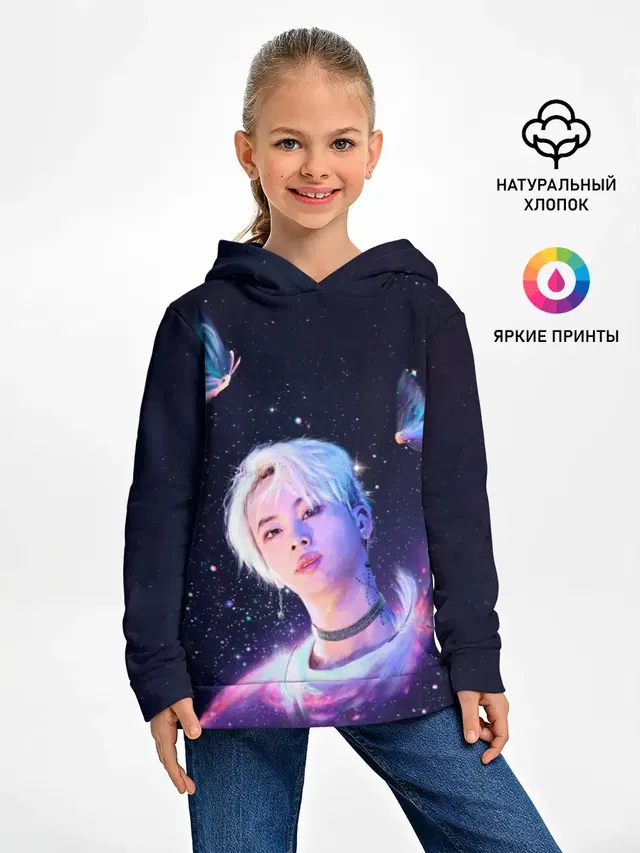 Детское худи с принтом «BTS DNA»