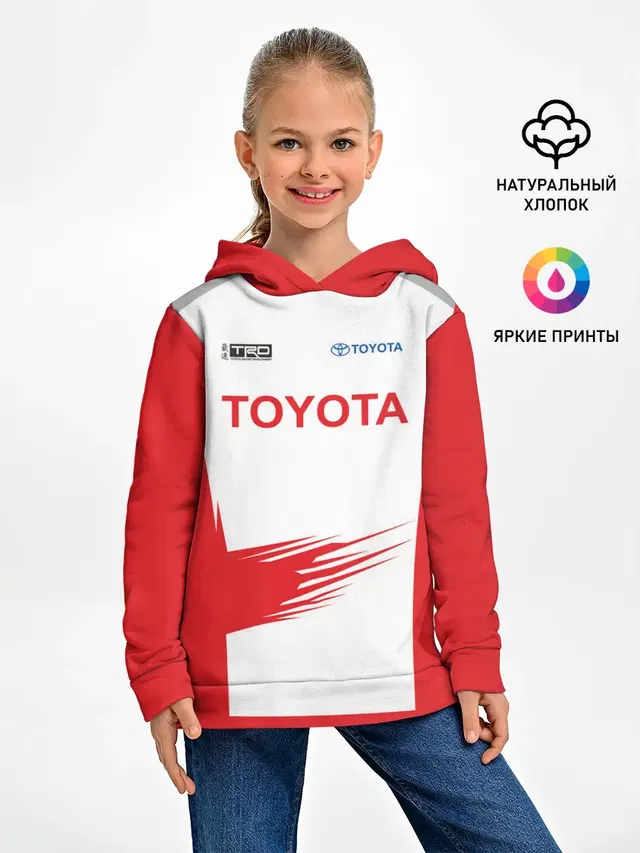 Детское худи с принтом «Тойота — Toyota Driver»