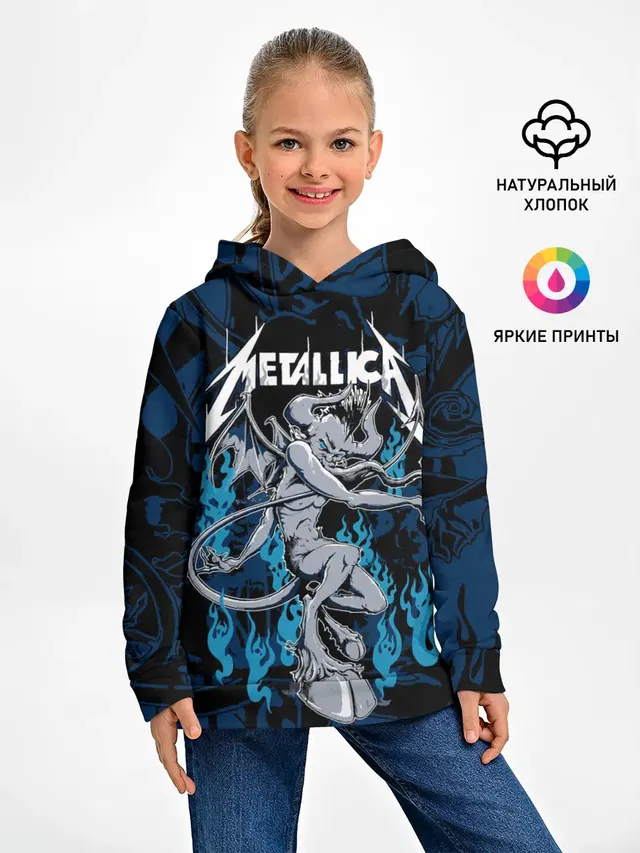 Детское худи с принтом «Metallica»