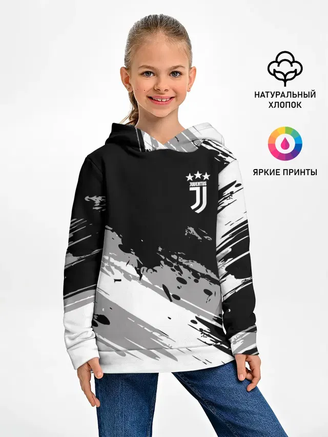 Детское худи с принтом «Ювентус — Juventus F.C.»
