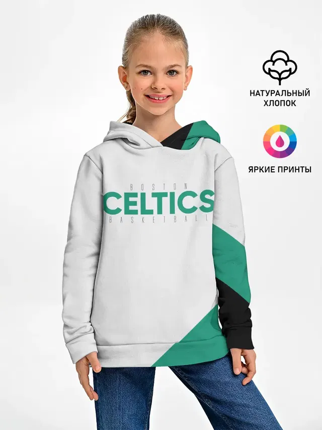 Детское худи с принтом «НБА — BOSTON CELTICS»