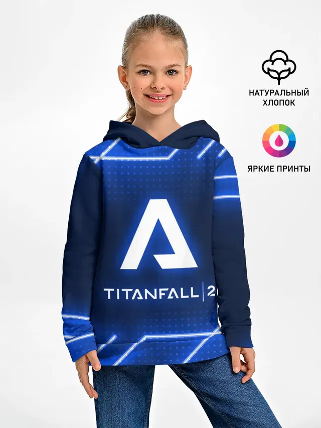 Детское худи с принтом «Titanfall — TITANFALL 2»