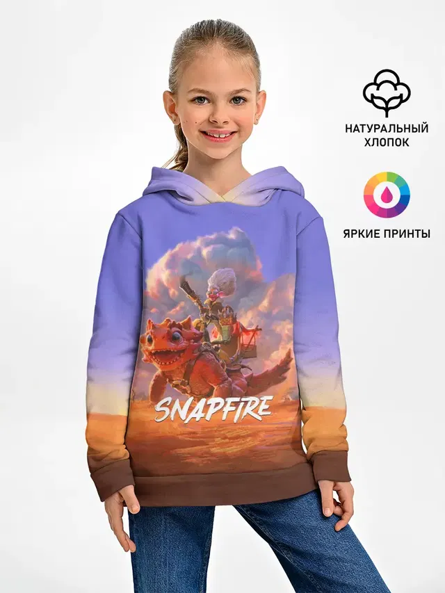 Детское худи с принтом «Snapfire»