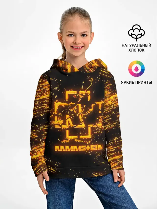 Детское худи с принтом «Rammstein»