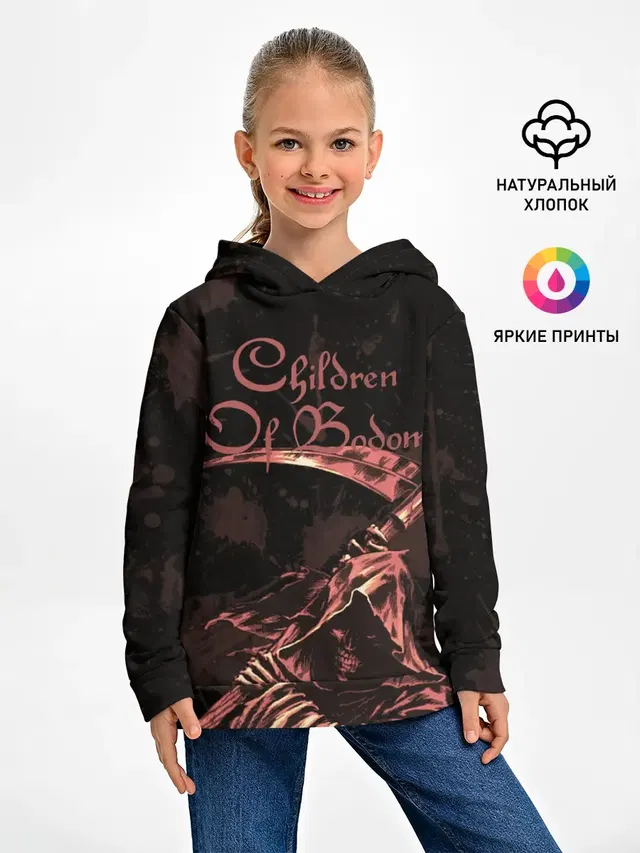 Детское худи с принтом «Children of Bodom — Reaper»