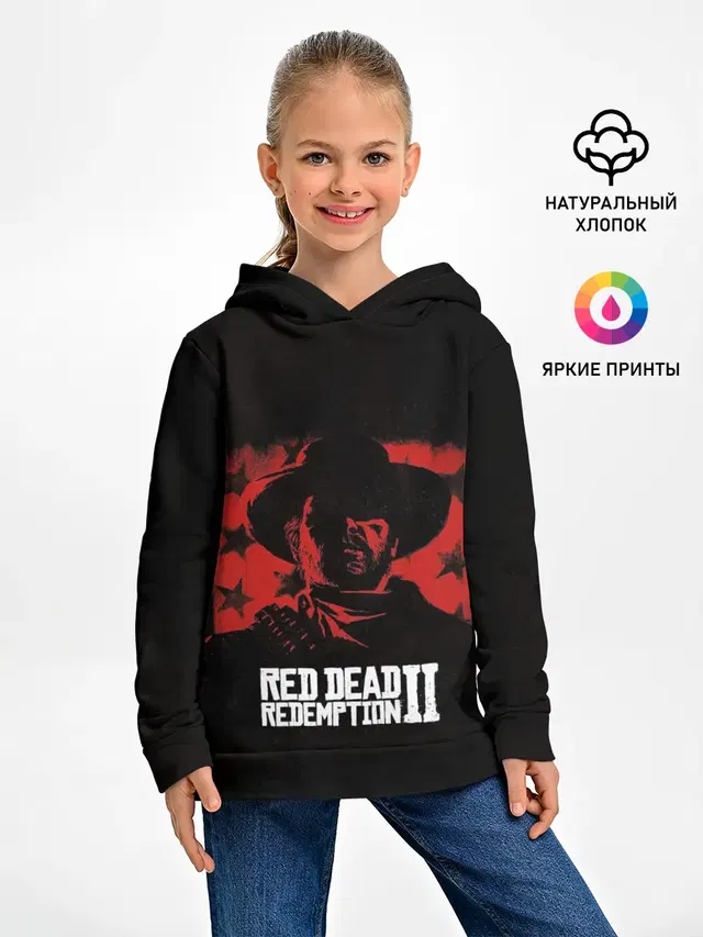 Детское худи с принтом «Red Dead Redemption»