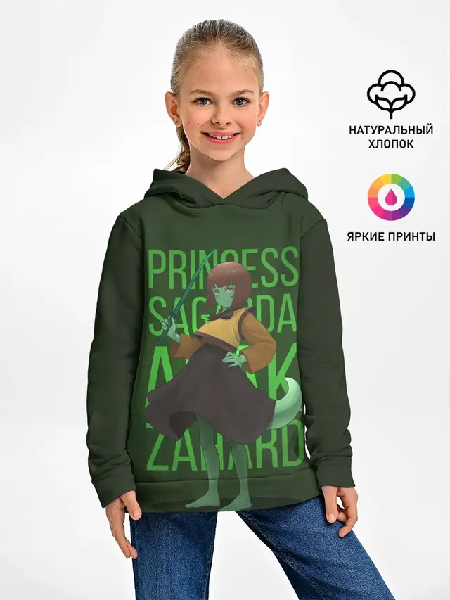 Детское худи с принтом «Башня бога — Anak Zahard»