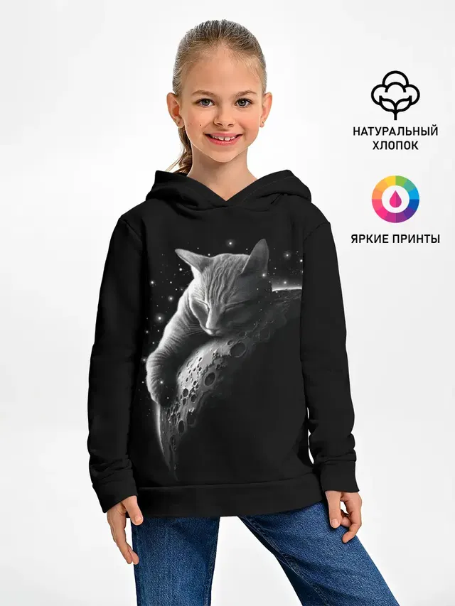 Спящий Кот на Луне