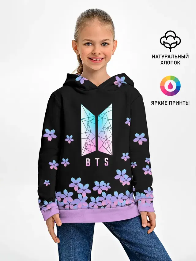Детское худи с принтом «BTS»