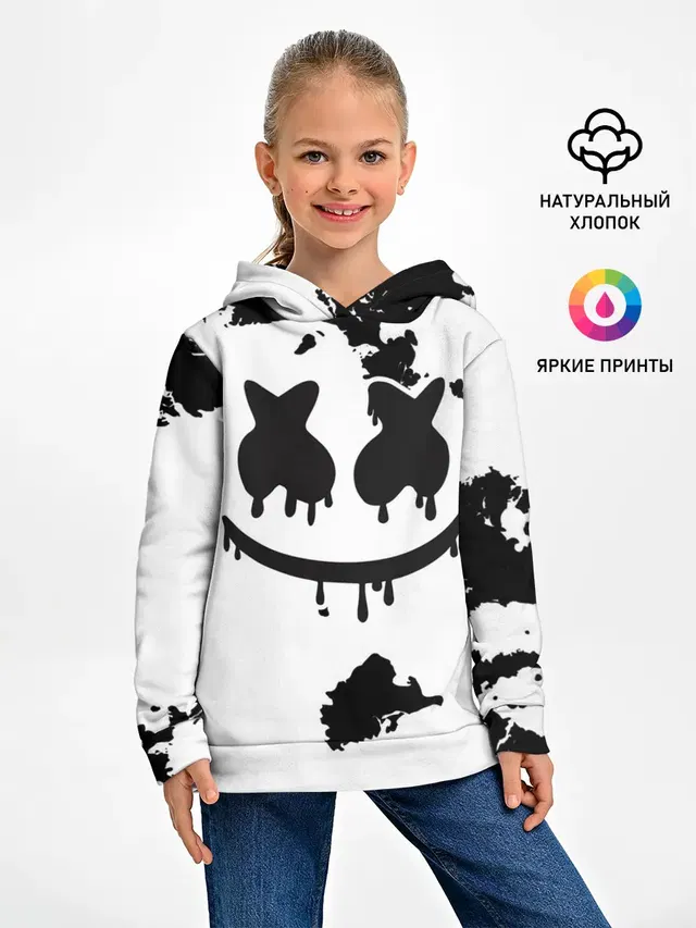 Детское худи с принтом «Marshmello»
