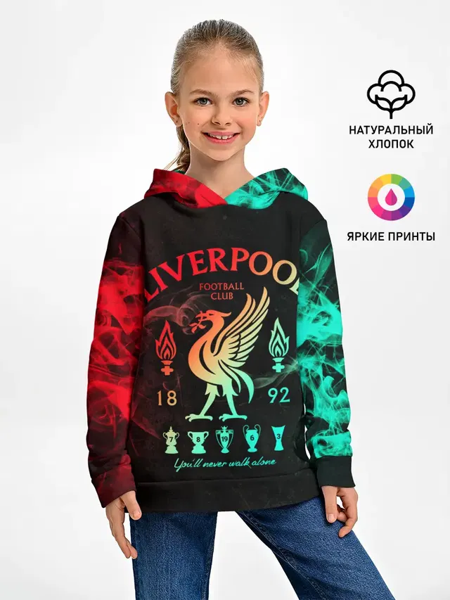 Детское худи с принтом «Football — LIVERPOOL FC»