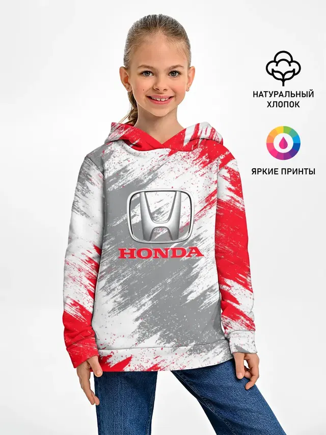 Детское худи с принтом «Car logo»