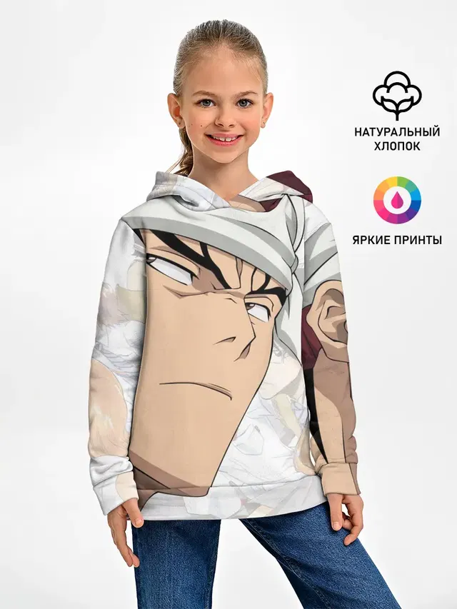 Детское худи с принтом «Bleach Anime Abarai Renji»