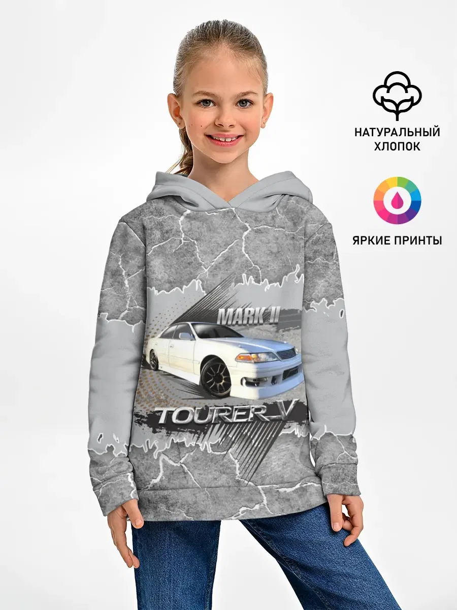 Детское хлопковое худи с принтом «Mark 2 Tourer V» — купить — принт крупно