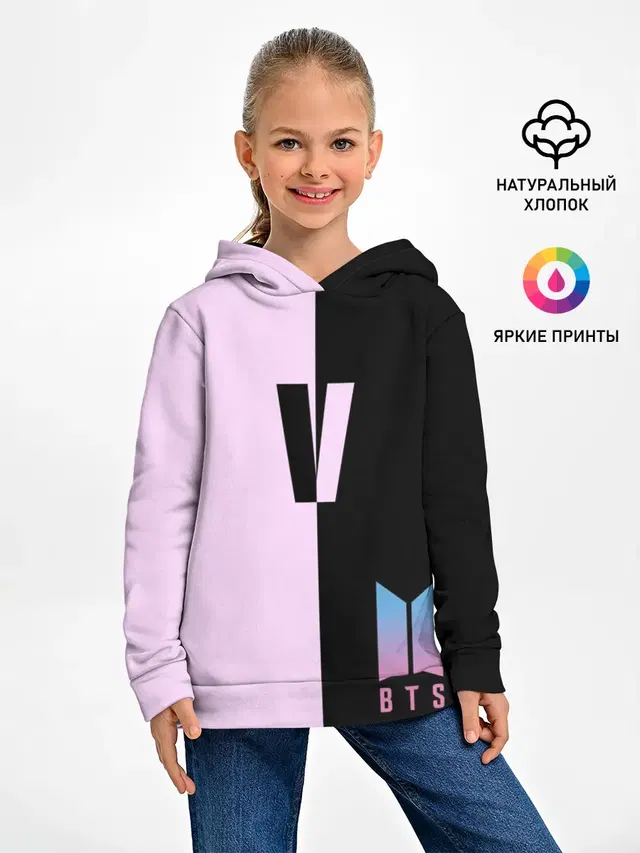 Детское худи с принтом «BTS V»