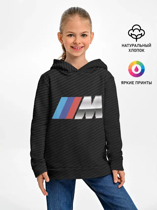 Детское худи с принтом «BMW»